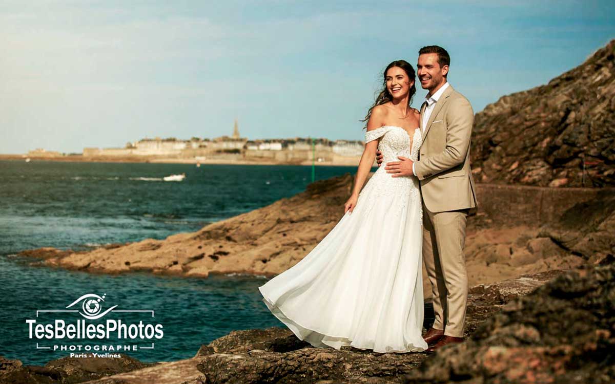 Photographe mariage Dinard Ille‑et‑Vilaine – reportage élégant