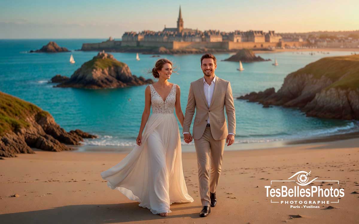 Photographe mariage Ille‑et‑Vilaine – reportage photo élégant
