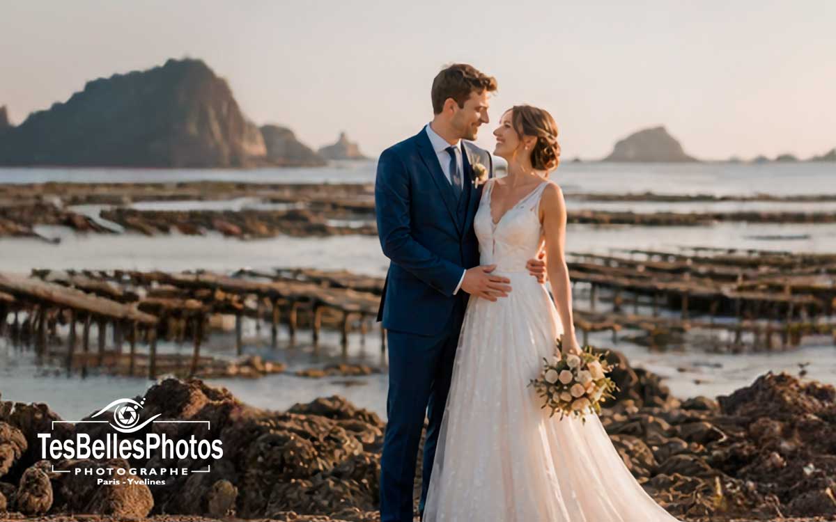 Photographe mariage Cancale – séance couple naturelle