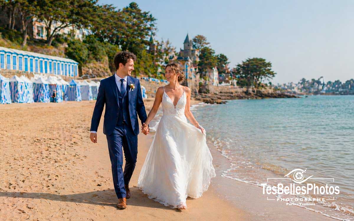 Photographe de mariage à Rennes capturant un couple de mariés