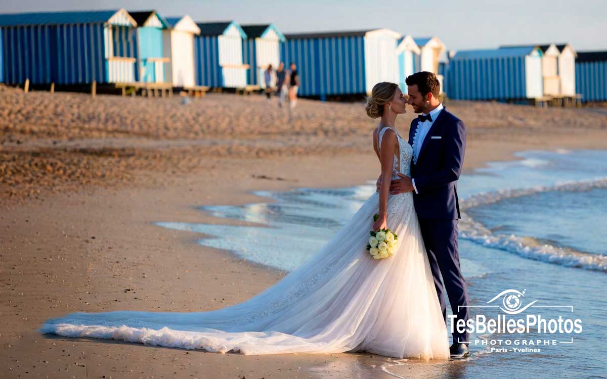 Photographe mariage Rennes – séance couple au bord de la mer