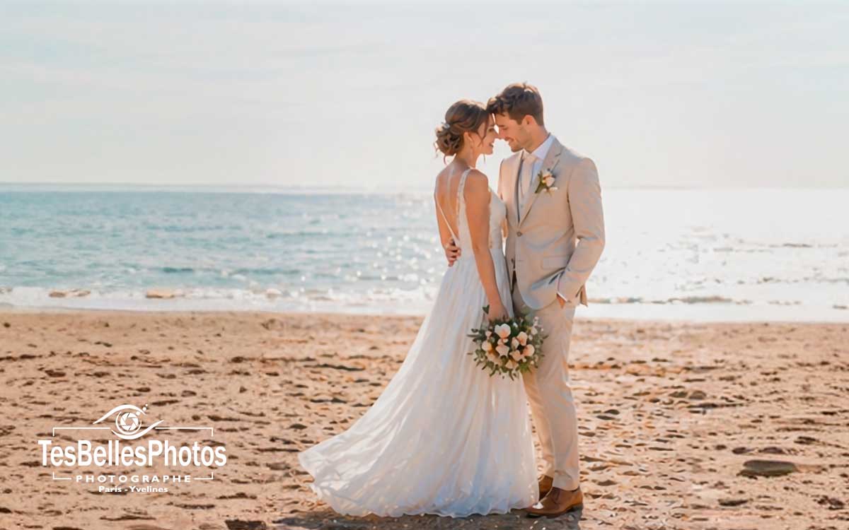 Photographe mariage Saint-Lunaire – photo élégante de mariés