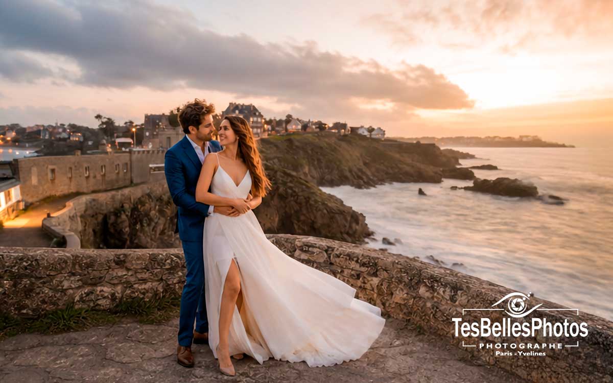 Photographe de mariage en Ille-et-Vilaine – reportage photo et vidéo à Saint-Lunaire
