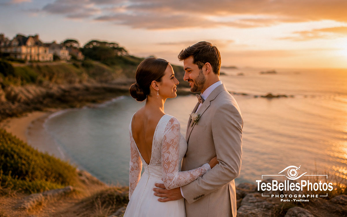 Photographe de mariage à Saint-Lunaire – reportage photo et vidéo complet