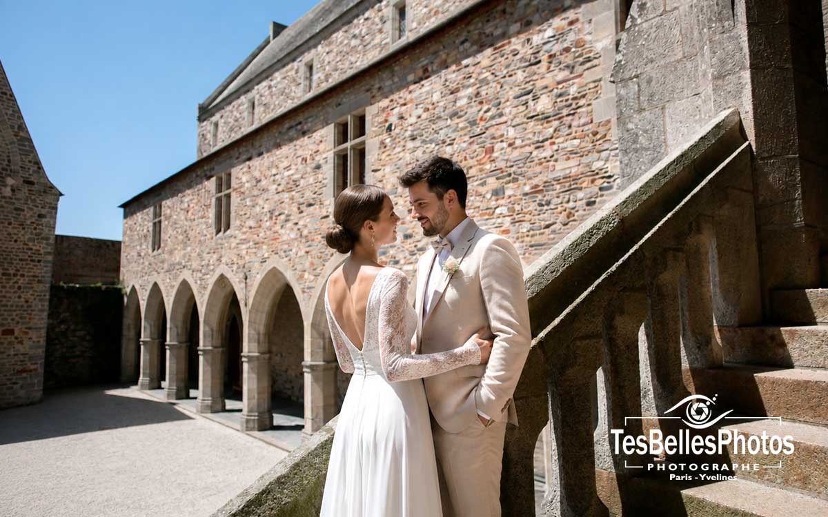 Photographe mariage Vitré – photo élégante de mariés