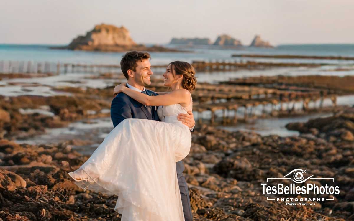 Photographe mariage Cancale – moment naturel et élégant
