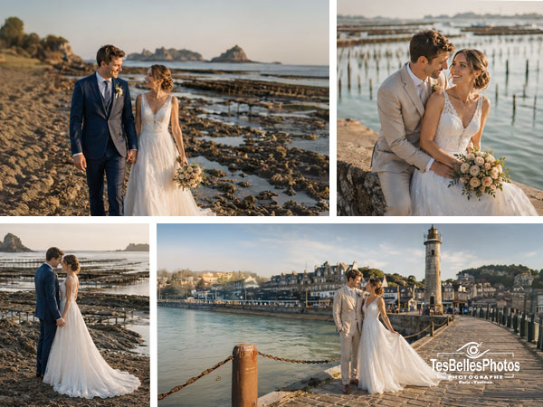 Photographe de mariage à Cancale – reportage photo authentique et professionnel