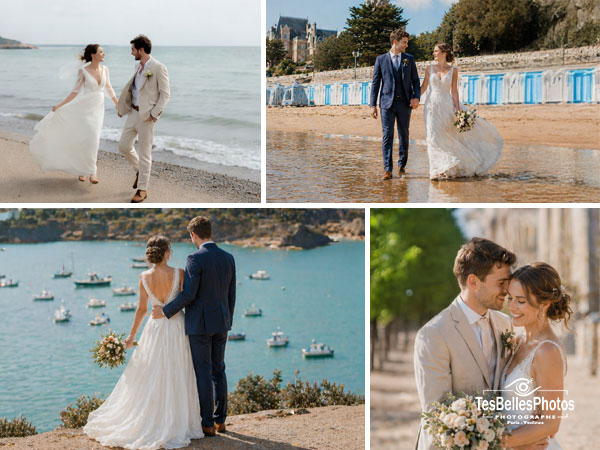 Photographe de mariage à Dinard – reportage photo authentique et professionnel